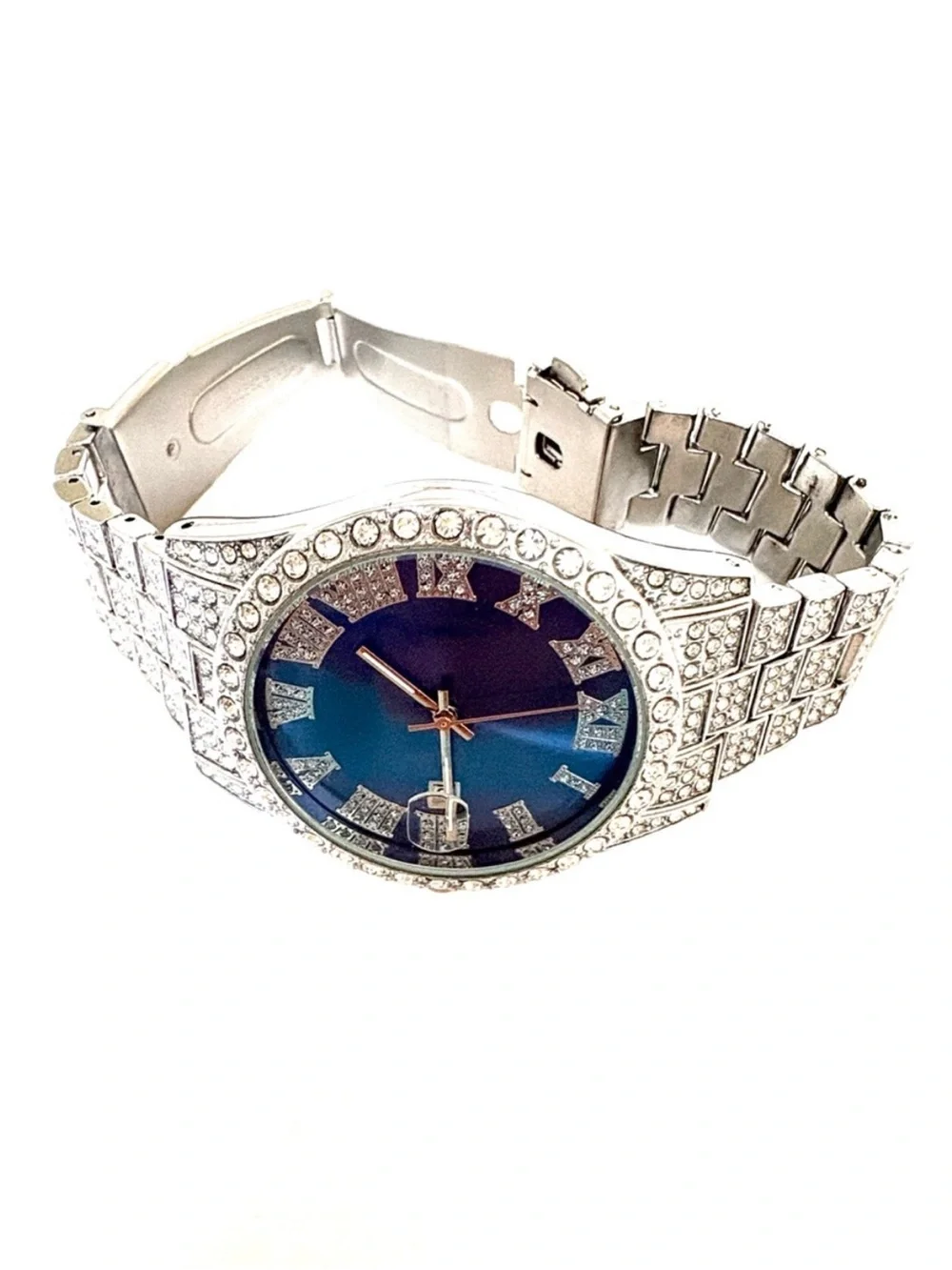 Women’s Watch Bundle Set • Crystal Iced Out & Denim Mandala Styles + FREE Gift
